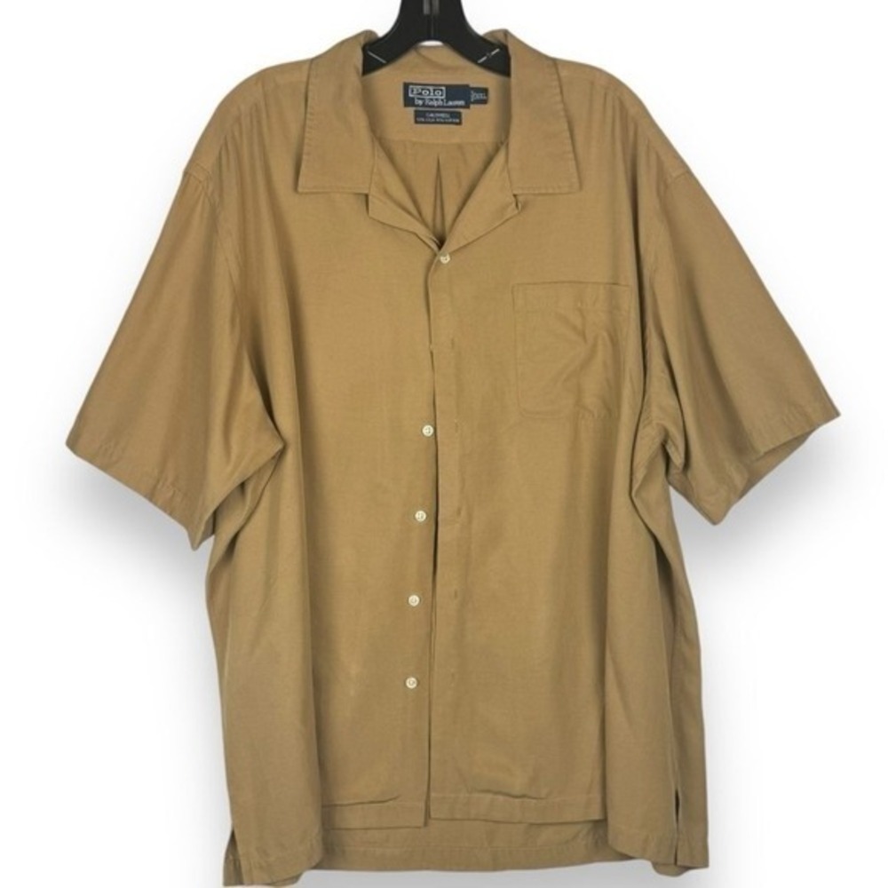 Polo Ralph Lauren Caldwell Silk Blend Camp Shirt Mens Size XXL 90s Y2K Vintage